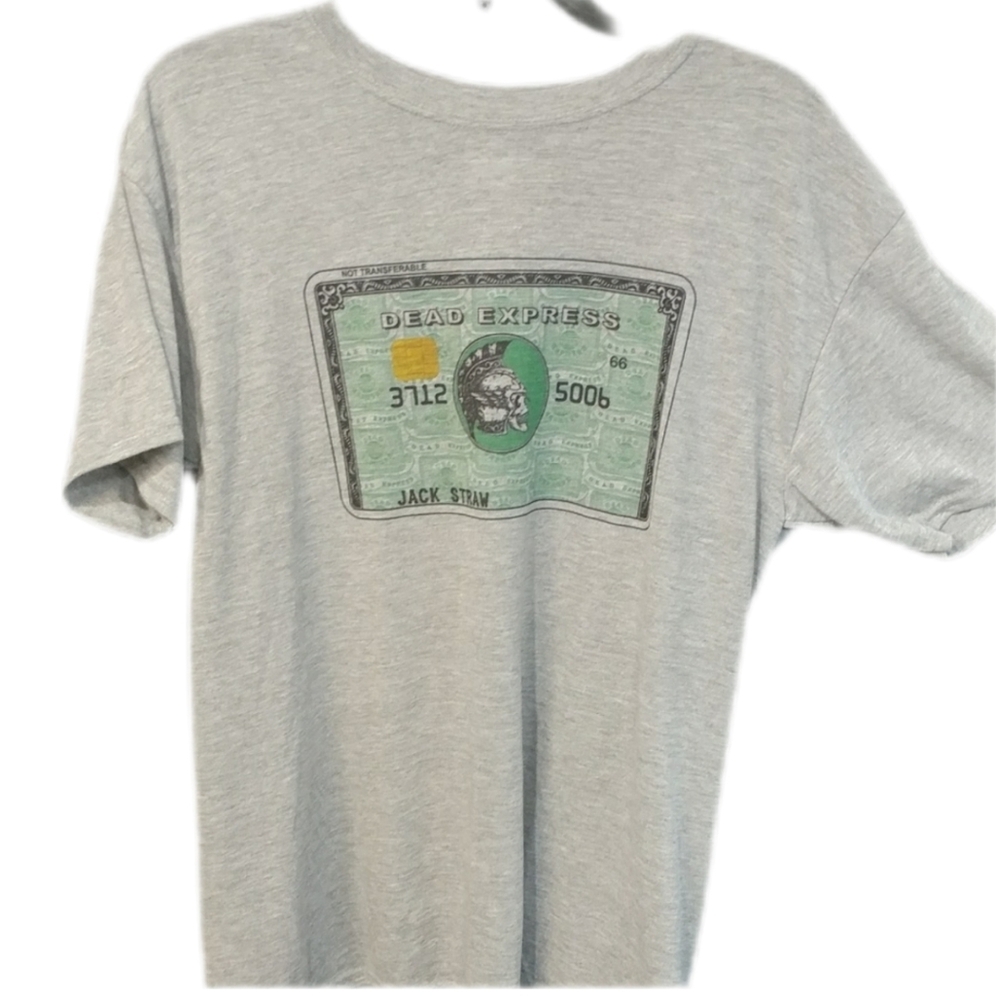Grateful Dead American Express Old School 80's Tour style T-shirt reprint NWT